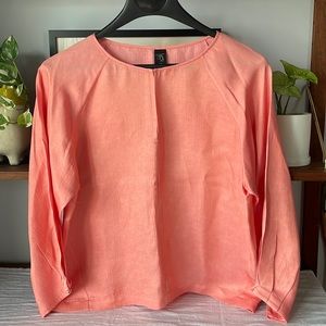 Designer blouse with poofy sleeves
